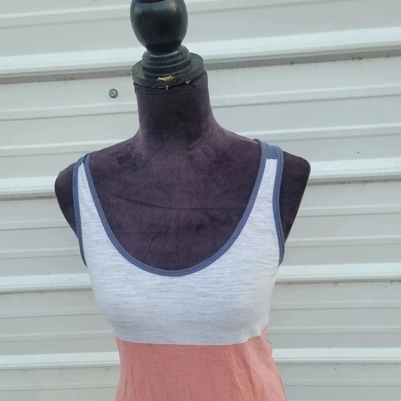 American Eagle Outfitters Racerback Tank Top Navy Pink White Athletic Fit sz S - Picture 6 of 8